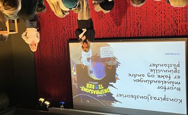 en person som holder en presentasjon